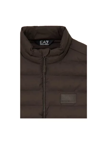 Kamizelka Emporio Armani Ea7 z logo brązowa