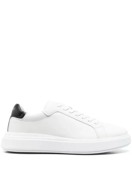 Sneakerși Calvin Klein din piele alb