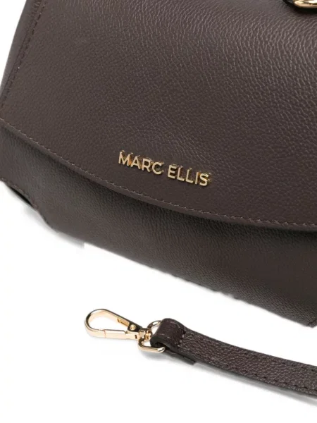 Geantă shopper Marc Ellis cu autograf maro