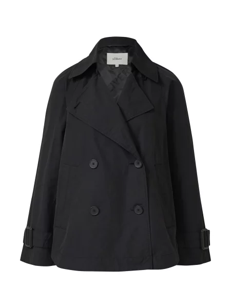 S.Oliver Geacă de primăvară-toamnă negru