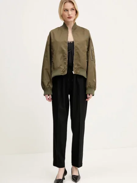 Шовкова блузка Maison Margiela однотонна чорний