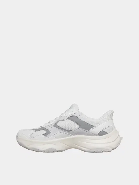 Кожаные повседневные кроссовки Skechers белые