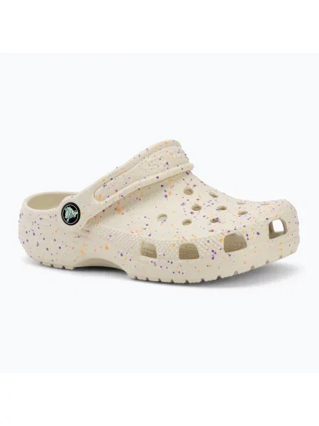 Gyerek papucsok Crocs Classic Glow Paint Splatter summit white/multi. Méret: EU fehér