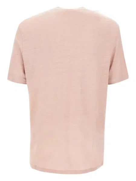Tricou Filippo De Laurentiis cu decolteu rotund roz