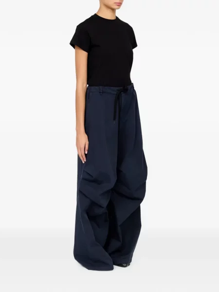 Pantaloni Mm6 Maison Margiela cu cordon albastru