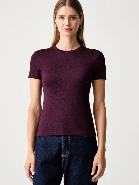 Marimekko tricou pentru femei violet