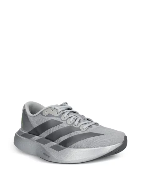 Prugaste trčanje hlače Adidas s kapuljačom crna