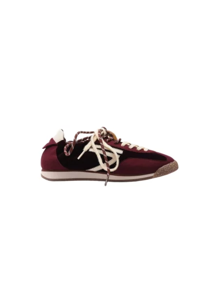 Aksamitne sneakersy Puraai czerwone