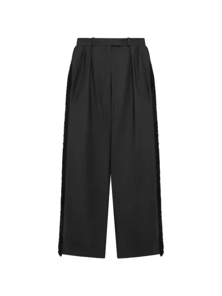 Pantaloni 16arlington cu franjuri negru