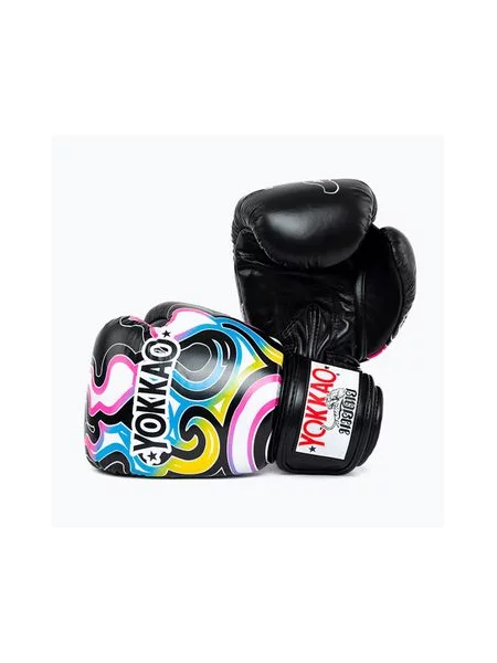 Рукавиці боксерські YOKKAO Flames black чорні