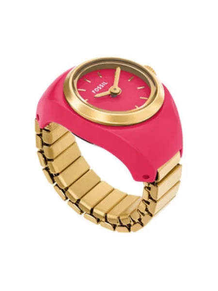 Fossil Hodinky Watch Ring ružová