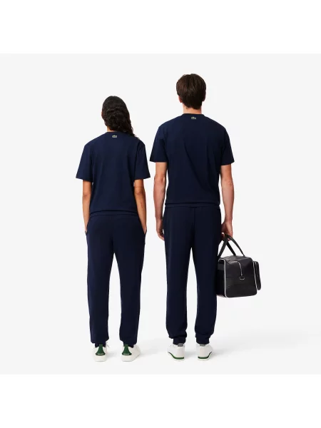 Зауженные спортивные штаны Lacoste синие