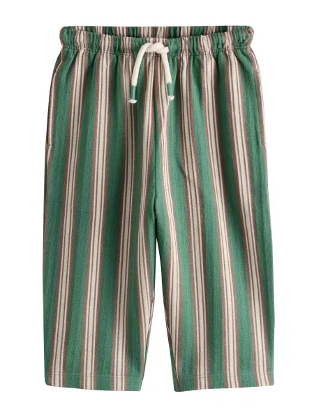 Next Pantaloni maro deschis / verde alb