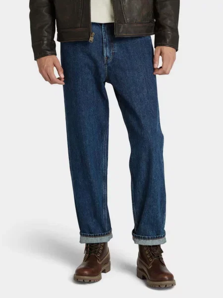 Прямі джинси Timberland Selvedge темно-синій сині
