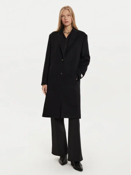 Calvin Klein Вълнено палто черен