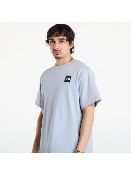 Къс графичен тениска The North Face с къс ръкав сиво