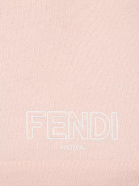 Fendi Szorty Dresowe rosa białe