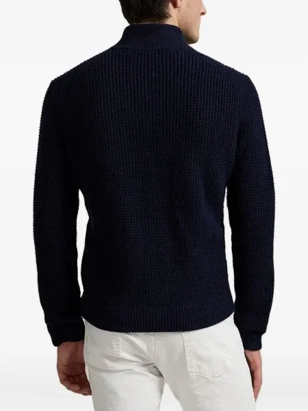Tricou polo Polo Ralph Lauren cu broderie cu glugă din piele negru
