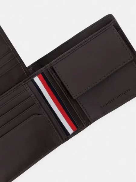 Tommy Hilfiger portfel skórzany brązowy
