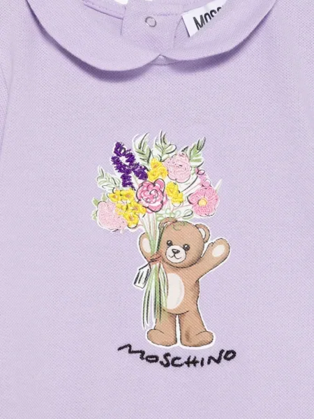 Krótki kombinezon dziecięcy Moschino fioletowy