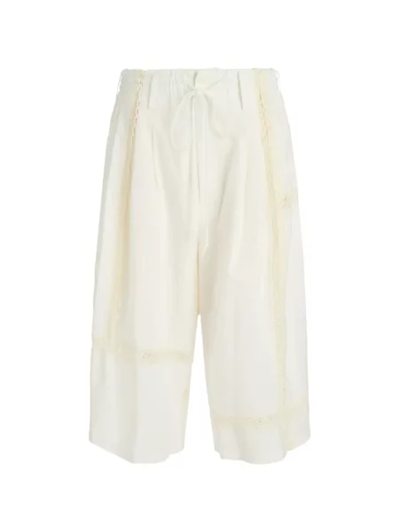 Pantaloni Y's din dantelă alb