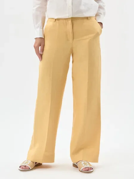 Штани Weekend Max Mara жовті