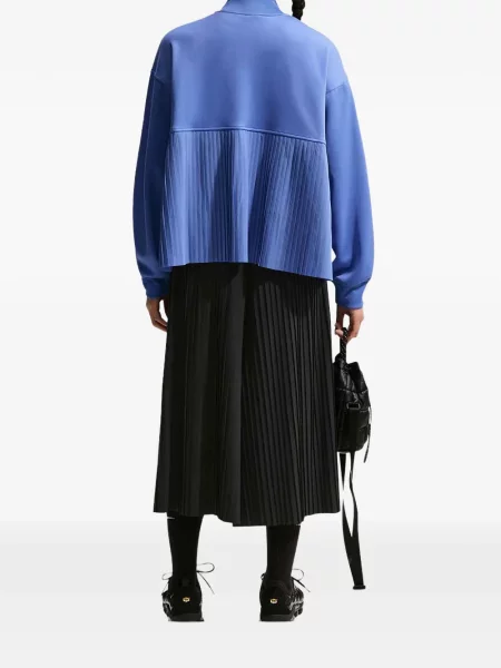 Tricou Nike cu imagine plasă cu talie înaltă albastru