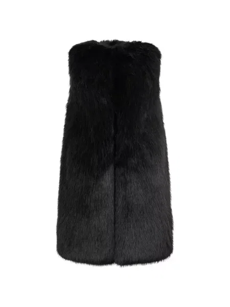 Vestă Herno fără mâneci cu blană negru
