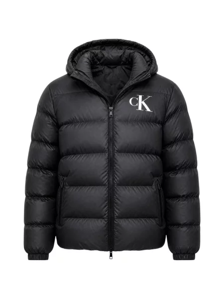 Geacă de blugi Calvin Klein Jeans negru