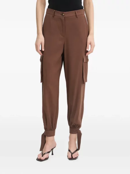 Pantaloni cargo Gaudi cu legături maro
