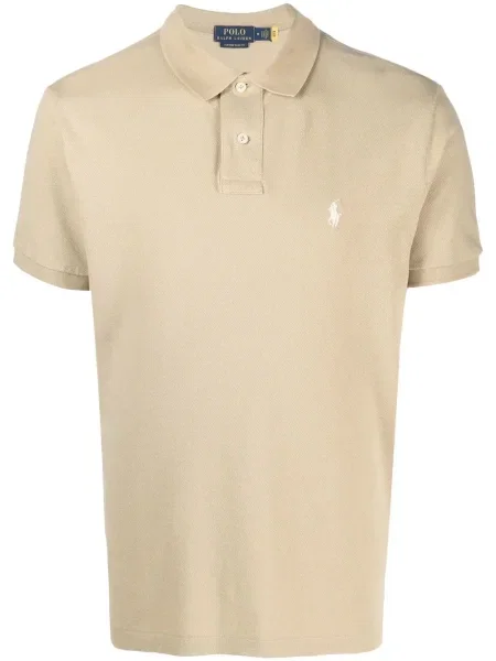 Haftowane polo Polo Ralph Lauren bez rękawów garniturowe białe