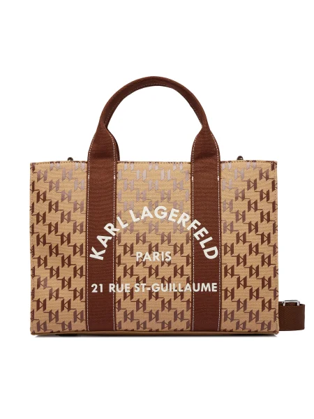 Kabelka KARL LAGERFELD hnedá