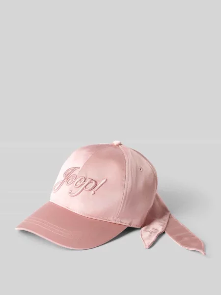 Czapka z daszkiem z ozdobną kokardą model Arte' Joop!
