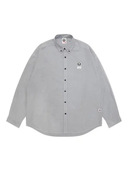 Cămașă Aape By A Bathing Ape cu broderie gri