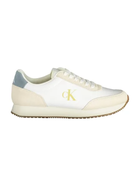 Trampki Calvin Klein zamszowe retro białe