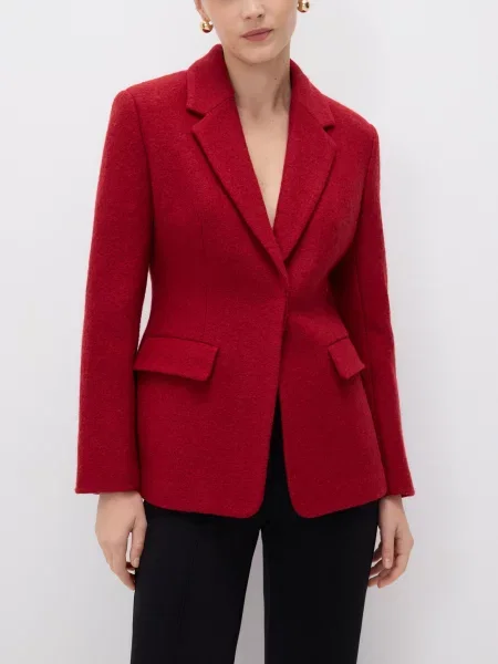 Reserved Блейзер із додаванням вовни червоний