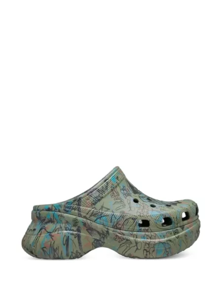 Saboți Crocs clasici verde
