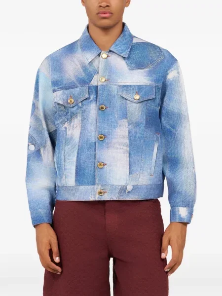Geacă de blugi Roberto Cavalli albastru
