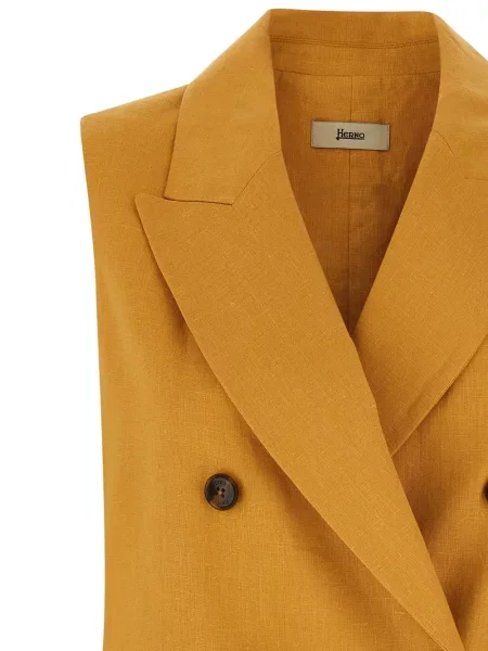 Kamizelka Herno dwurzędowa żółta