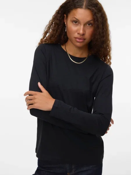 VERO MODA Tricou VMPAULINA' negru