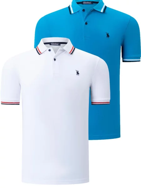 Tricou polo Dewberry alb