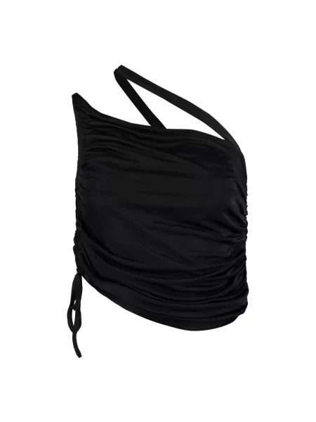 Top Andrea Adamo drapowany czarny