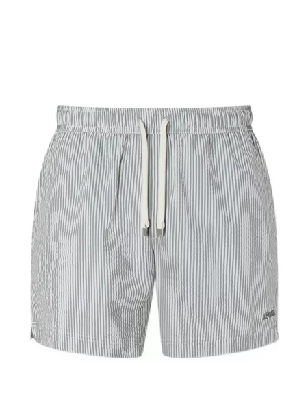 Slip de baie Zegna cu dungi alb