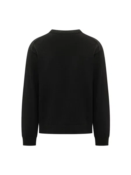 Haftowany sweter Kenzo w tygrysie prążki czarny