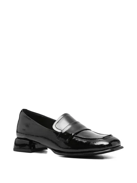 Pantofi loafer Sergio Moretti Firenze cu vârf pătrat negru
