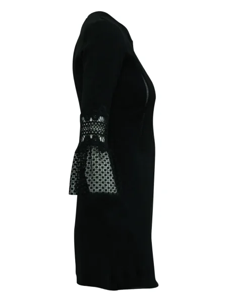 Rochie mini Self-portrait din dantelă de costum negru
