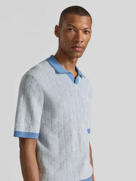 Koszulka polo o kroju slim fit w imitacji dzianiny model Blake' Jack & Jones Premium