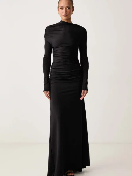 Victoria Beckham rochie drapată negru