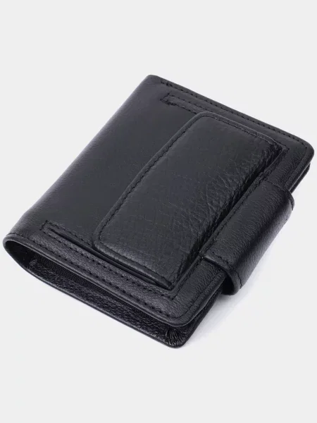 Кожаный кошелек St Leather Accessories черный