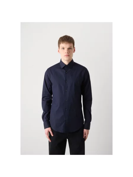 Calvin Klein Koszule Mężczyzna XL Elegancka Koszula z Bawełny niebieski